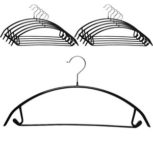 아워리빙 어깨뿔방지 논슬립 옷걸이, 블랙 10개입, 1개