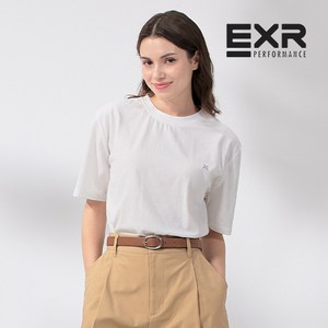 EXR 여성 베이직 코튼 반팔 티셔츠
