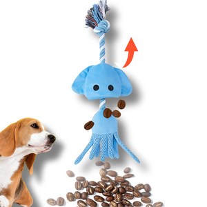 간식찾기 바스락소리 터그 후각훈련 노즈워크 강아지장난감 스트레스해소 오징어 페티오, 1개