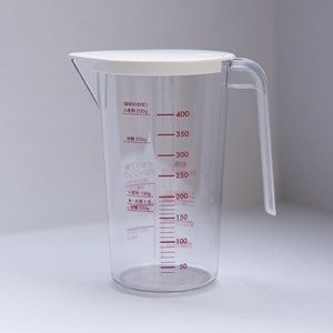 호카리 제작소 뚜껑 계량컵, 화이트 (510ml), 1개