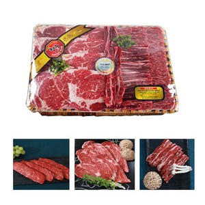 한우큰장터 한우추천구이 선물세트 3종1호 [1.2kg] 등심(800g)/특수부위(400g)살치살, 1세트, 한우 추천구이 3종2호 [1.4kg]