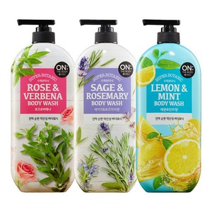 온더바디 수퍼보타닉 세이지 앤 로즈마리 바디워시 900g, 2개, 900ml