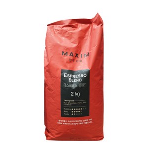 맥심 원두커피 에스프레소 블렌드 2kg, 1개