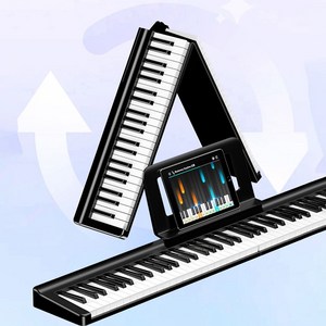 테렌스 접이식 전자피아노 디지털피아노 V10, 88 건반, 트렌디 블랙, 1개