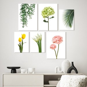 그리너리 플라워 인테리어 액자 12종 A3, 02. Green hydrangea, A3사이즈 포스터만 구매 (210-297mm)