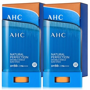A.H.C 내추럴 퍼펙션 프레쉬 선스틱 SPF50+ PA++++, 2개입, 22g