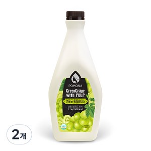 포모나 톡톡 농축 베이스 청포도 1.2kg, 1.2L, 2개