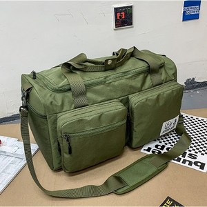 플라잉캐럿 칸막이 운동 헬스 축구 가방 더플백 보스턴백, 카키