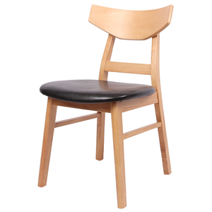 [비토퍼니처] 판쵸체어 고급 원목의자 카페 식당 식탁 인테리어의자, 내추럴, 1개