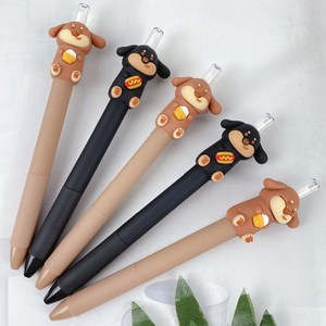만년연필 강아지 연필 무한연필4개세트 4p, 만년연필4개세트