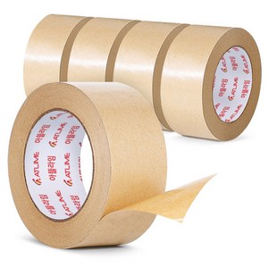 아뜰라임 크라프트 찢어쓰는 종이 포장 박스 테이프 48mm x 50m, 5개