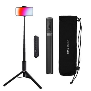 마타스튜디오 MT-15 블루투스 스마트폰 셀카봉 삼각대 155cm, MT-15(블랙)