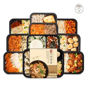 진미담 덮밥 도시락 10종 12팩 냉동도시락 저칼로리 식단조절 아침대용, 200g