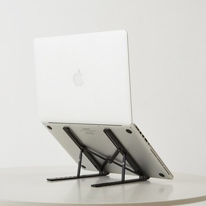 블루밍홈 휴대용 노트북 패드 거치대 받침대 2 태블릿 아이패드 접이식 높이조절 긱도조절, 접이식2블랙