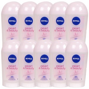 니베아 데오드란트 스틱 펄앤뷰티, 40ml, 10개