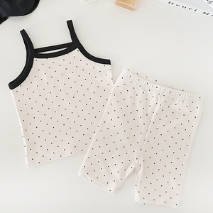 리쿠쿠 유아용 여름 실내복 민소매 상하세트