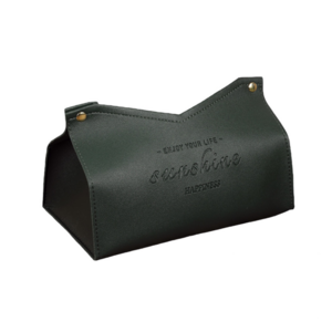 이유 가죽 각티슈 케이스 커버, 카키