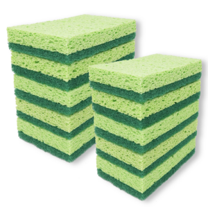 일상속반짝 양면 펄프 스펀지 수세미 10개 1세트