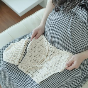 슬로우모먼츠 비기닝 조끼&보넷 - 예비엄마 태교패키지 태교코바늘, 수박, 1개