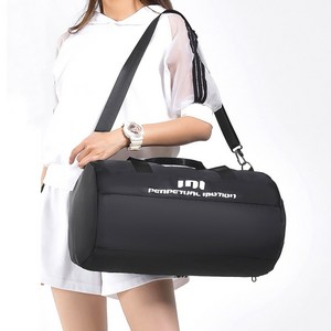 헬로우준 스포츠 피트니스 더플백 헬스 여행용 가방, 블랙, 1개