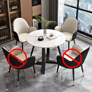 상담실 테이블 2/3/4인식탁세트 원형식탁 카페테이블 휴게실 테이블, 테이블+의자*2, 블랙+화이트