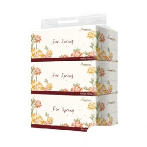 해피니스 미용티슈 플라워 각티슈 250매X3개입, 단품, 3개