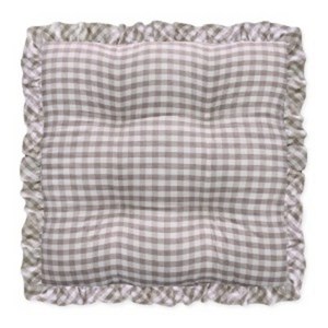 샤이나 선염 체크 면 빵빵이 사각방석 45cmX45cm