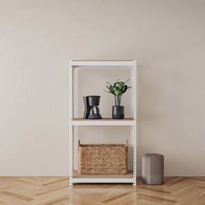 스피드랙 조립식 철제 앵글 선반 3단, 화이트