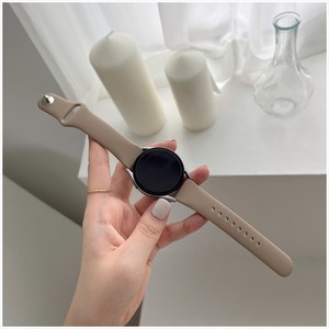 [당일발송] ND24 슬림 스포츠밴드 실리콘 스트랩, 카페라떼, 스몰