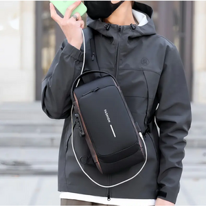 멀티수납 잠금장치가있는 멀티 슬링백 메신저백 도난방지가방 해외여행 크로스백