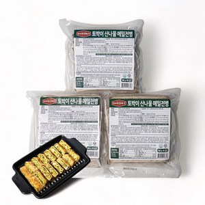 토박이 산나물 메밀전병 강원도산 곤드레나물과 취나물을 생대파 생부추와 함께 정성스럽게 만든 강원도식 별미 선물세트, 840g, 3개