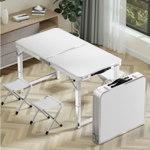 Roomxyd 휴대용 접이식테이블 밥상 대형 야외 캠핑용 튼튼함 간편수납, 블랙