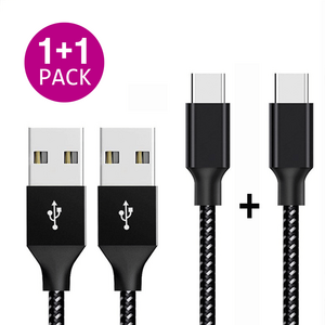 비블럭 C타입 고속충전 케이블 1+1, C타입 케이블(0.5m+0.5m), 2개