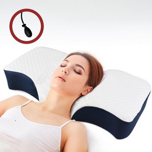 꿀잠자리 높이조절 경추베개 일자목 목디스크베개 허리베개, 1개, 화이트