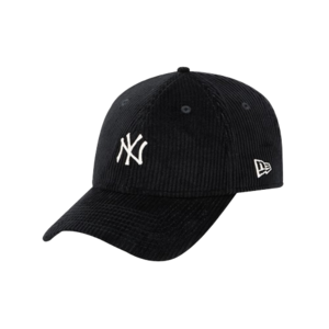 [국내매장정품] 뉴에라 MLB 코듀로이 뉴욕 양키스 언스트럭쳐 볼캡 블랙