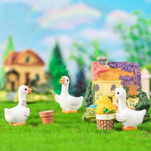 테라리움재료 거위 화단 미니어처 동물피규어 화분장식, P1258_5번 화단 대 1P