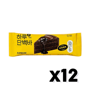 프로틴방앗간 하루단백질바 제트 초코케이크맛, 40g, 12개