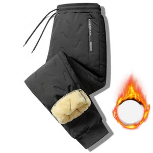 남성 방한 팬츠 겨울 기모 패딩 바지