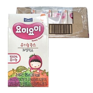 요미요미 유기농주스 과일믹스 125ml 24팩, 24개, 단품없음