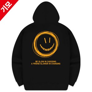 [당일출고] 스마일링 기모 후드티 후드 후디 빅사이즈 남자여성 ZAID_0002