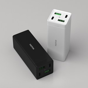 노트북 충전기 65w PPS지원 요이치 마빈 울트라 최대출력 멀티 4포트 usb C타입, 화이트, 화이트, 1개