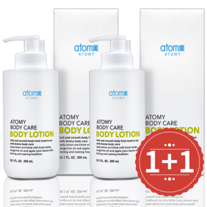 1+1 애터미 프리미엄 바디로션 부드럽고 끈적이지 않는 4계절용 로션, 2개, 300ml