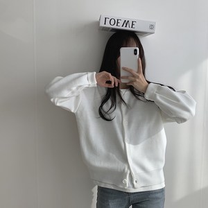 슬로우베리 포포 도톰 라운드 가디건