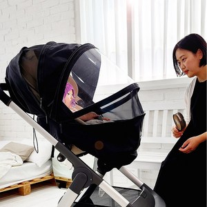 청풍문5in1 미세먼지 해충 햇빛 빗물차단 유모차 방풍 방한 레인 커버 카멜레온 커버 덮개 가드, 카멜레온커버-블랙(퍼플-대행부착), 1개