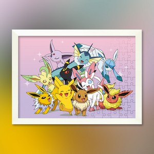 포켓몬스터 피카츄와 친구들 직소 퍼즐+액자 세트 애니메이션 108피스, 단품, 단품, 1개