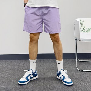 파라디 남녀공용 컬러 나일론 바스락 밴딩 쿨 반바지