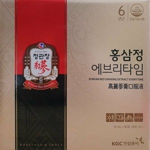 [정관장] 홍삼정 에브리타임 10ml*30포 x 1박스 + 쇼핑백 포함, 1개