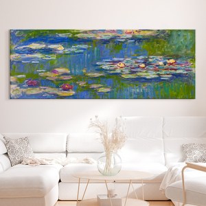 7일간 추가할인! 세계인기 명화그림 캔버스액자 41종 대형 와이드 홈카페 인테리어 거실 침실 카페 고흐 모네 그랜마모지스 몬드리안 시슬레 클림트 호퍼, 9. CM-수련1916_1