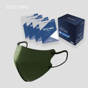 엣지나인 새부리형 마스크 귀가편한 컬러공산품 마스크 50매 대형, 50매입, 1개, 카키블랙