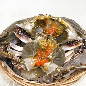 [산지직송] 100% 활 꽃게 빙장 숫 암꽃게1kg (4~6미) 당일배송, 활 암꽃게 1kg, 1개